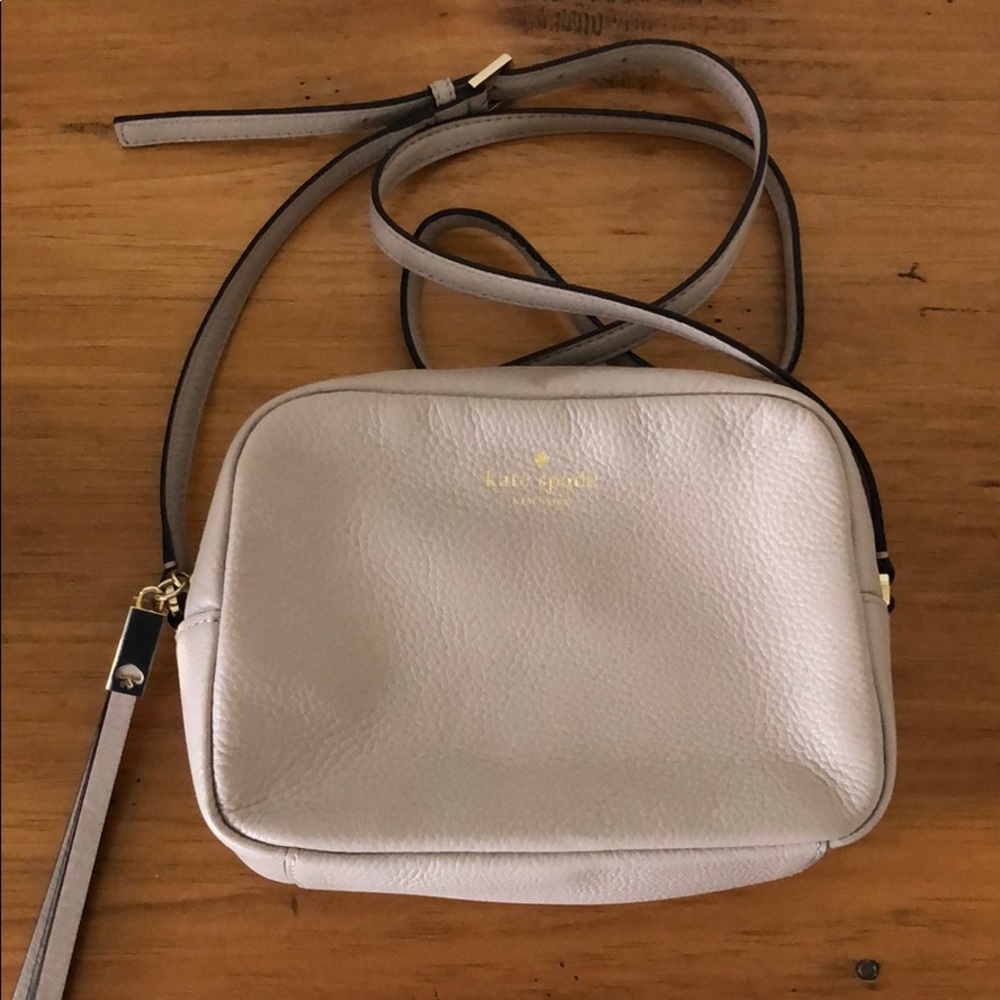 Kate Spade Mindy Grey Street Leather Cross Body